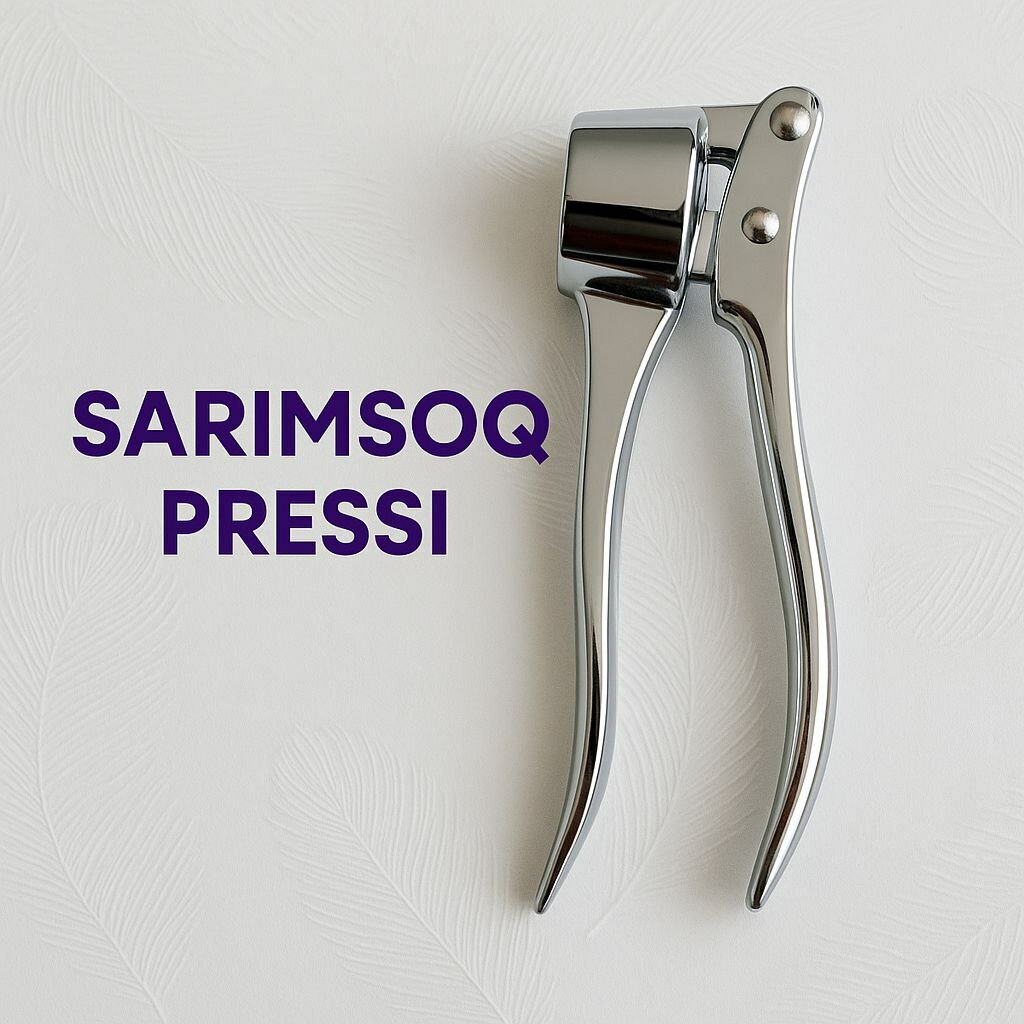 Пресс для чеснока, металлическая чеснокодавка из нержавеющей стали.