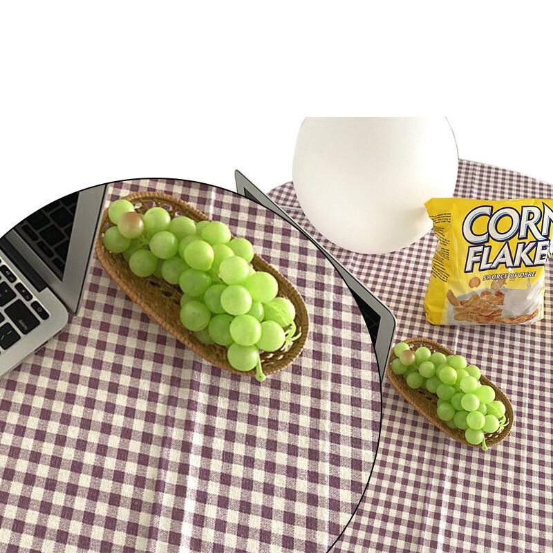 Столовый кружевной чехол винбонт инс корейский стиль клетчатый для уютного дома пурпурный 100x150см