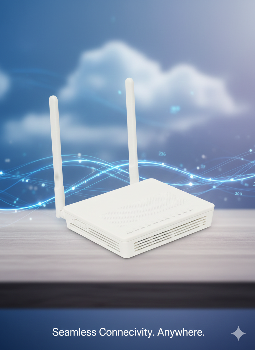 Модем Gpon HUAWEI EchoLife HD8245H5, оптическая связь, Wi-Fi, LAN — фото 1