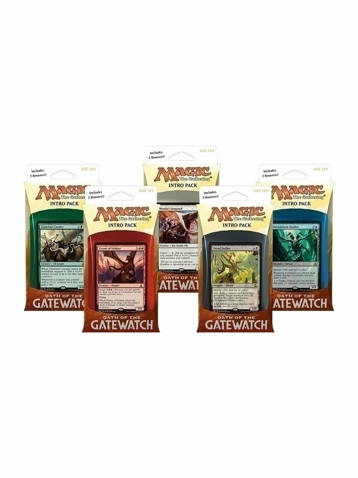 Magic The Gathering: 5 начальных наборов MTG издания Oath of the Gatewatch на английском