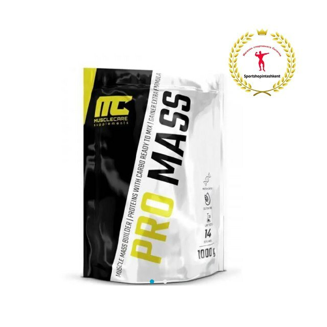 Muscle Care Pro Mass 1000 г — гейнер для набора мышечной массы — фото 1