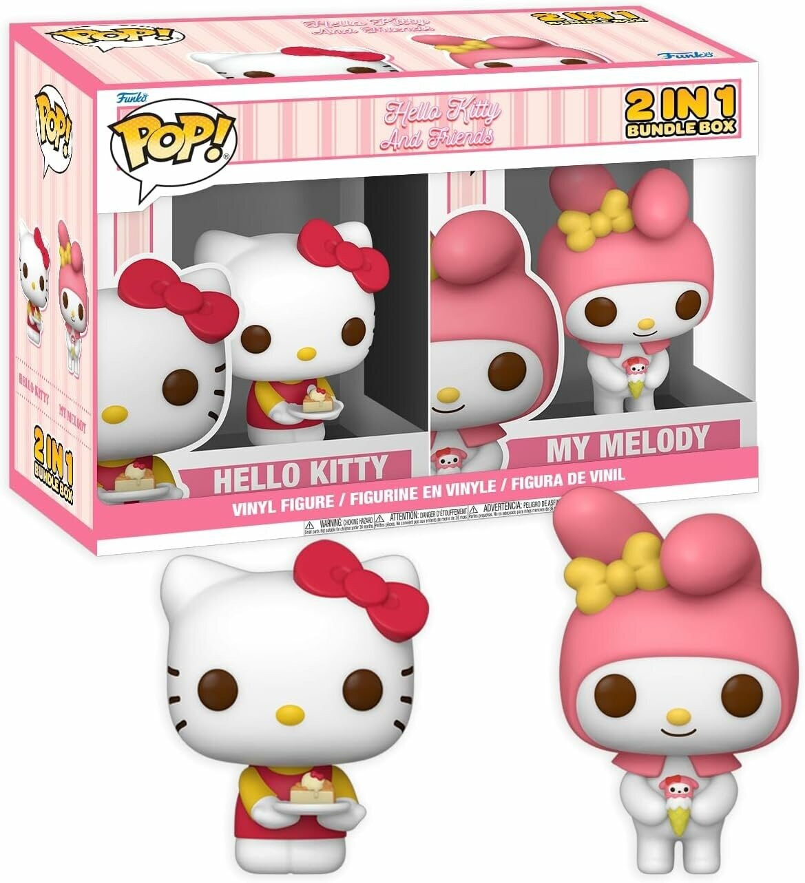 Набор фигурок Funko POP! Hello Kitty and Friends - Hello Kitty & My Melody 92855 Хелло Китти и Май Мелоди, 2 шт