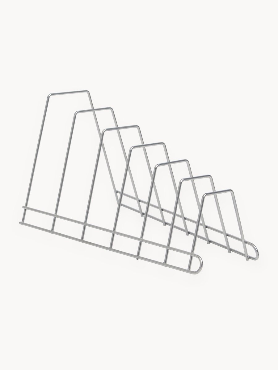 Подставка для крышек, металл, 34×18×16 см, цвет хромированный