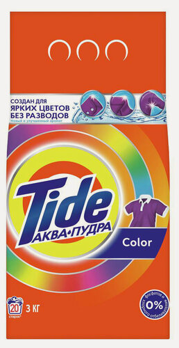 Изображение товара Стиральный порошок Tide Автомат Color, 3 кг (20 стирок)