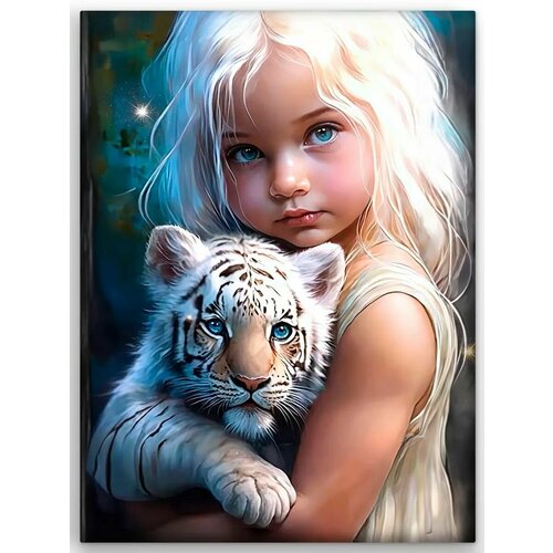 Алмазная мозаика на подрамнике 30х40/