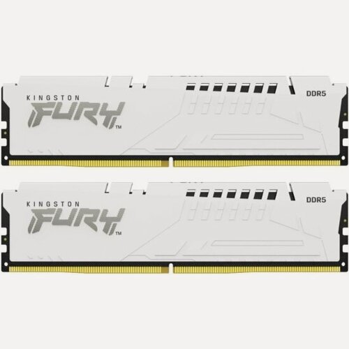 Изображение товара Оперативная память Kingston DDR5 32GB (2x16GB) 6000Mhz PC-48000 FURY Beast White EXPO CL36 1.35V (KF560C36BWE2K2-32)