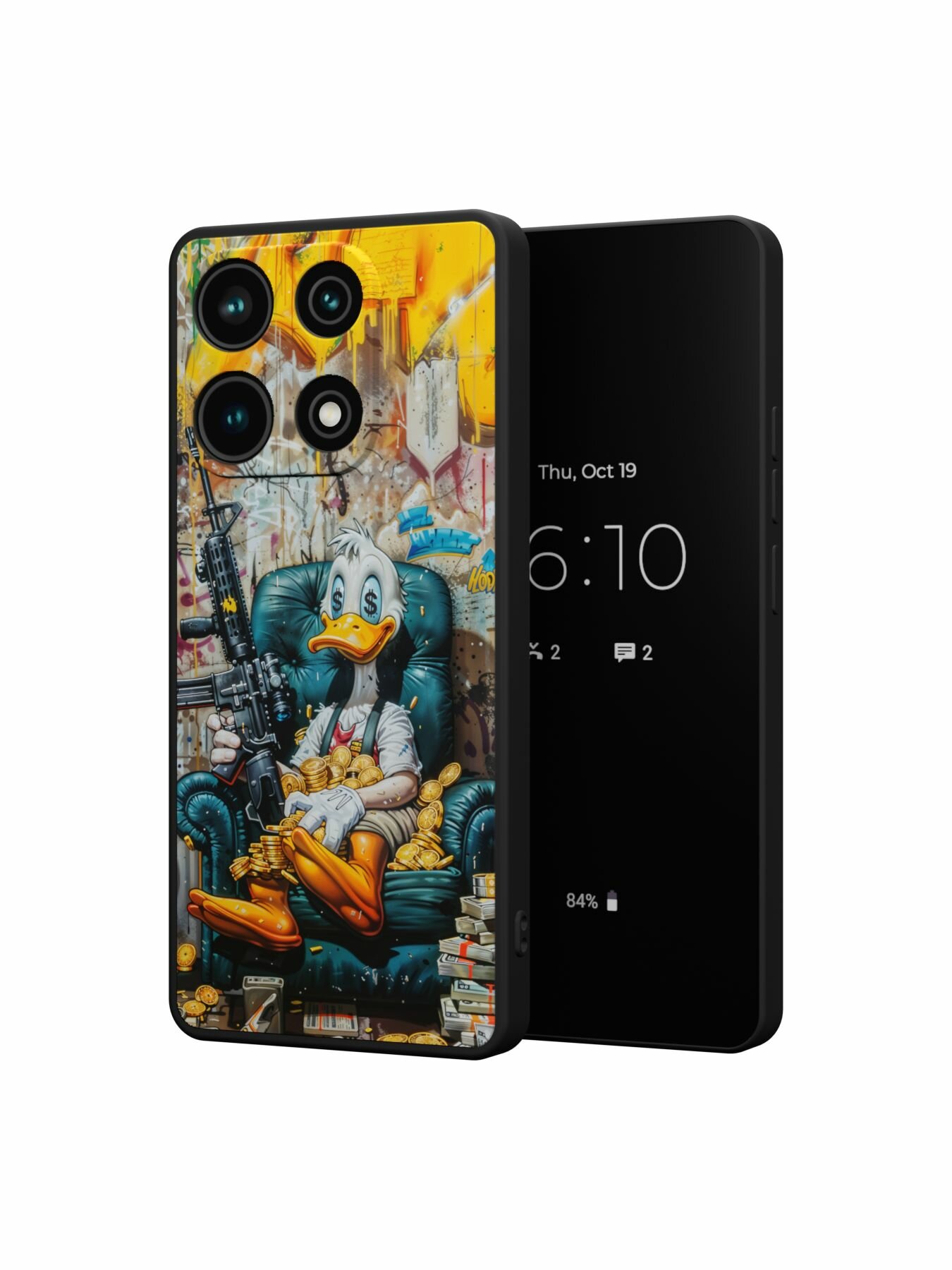 Силиконовый чехол Mcover на Redmi Note 13 (для 4G) (для Редми Нот 13 4Джи), Утка