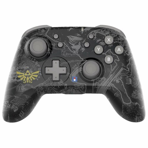 Nintendo Switch Геймпад Hori Wireless HORIPAD (The Legend of Zelda) для консоли Switch (NSW-479U) серый, черный