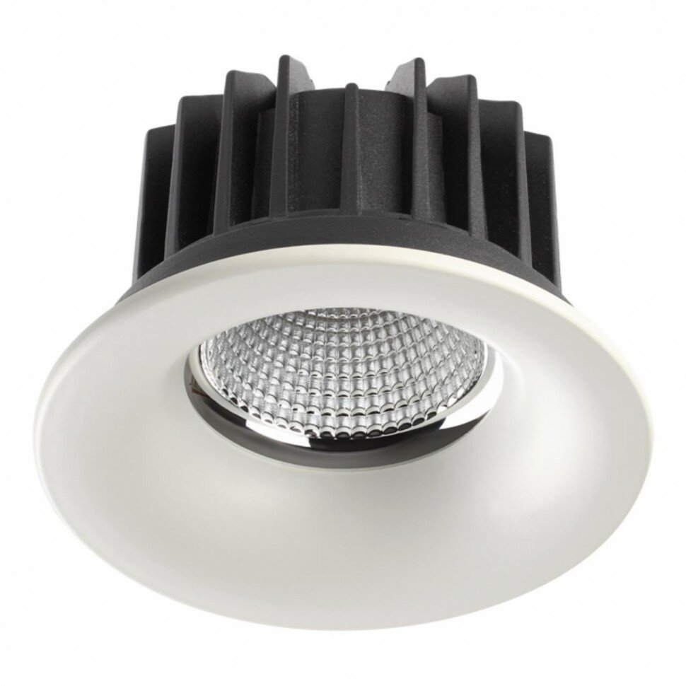 Novotech 357602 SPOT NT18 277 белый Встраиваемый светильник IP44 LED 3000K 10W 100-265V DRUM