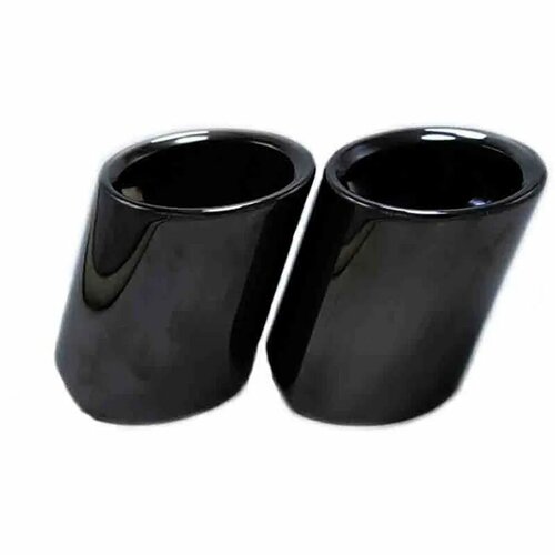 2 шт наконечник глушителя выхлопной трубы из нержавеющей стали крышка для BMW 5 серии 520i 523i 525i F10 F11 F07 E12 E28 E34 E39 E60 E61 автомобильная деталь 2pcs Black 2578₽