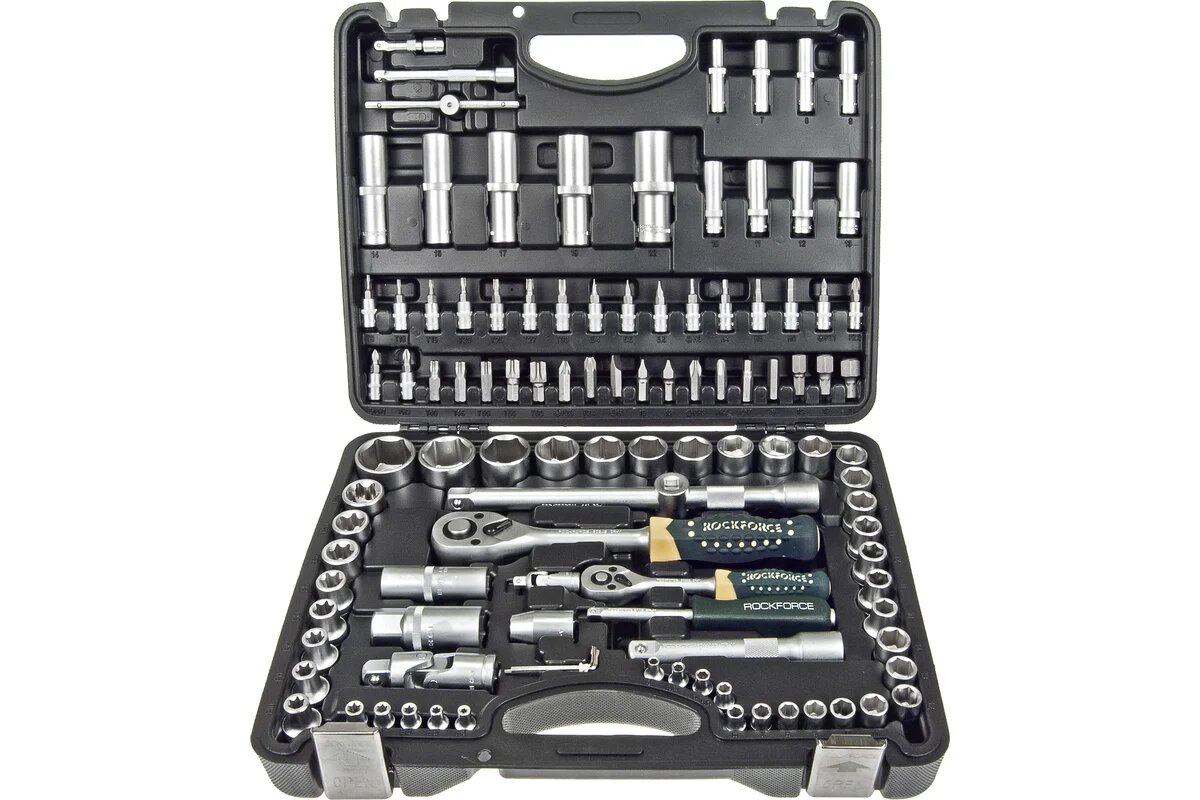 Rockforce Набор инструментов 1/2, 1/4DR 6-гранных, 108 предметов RF-41082-5(4282)