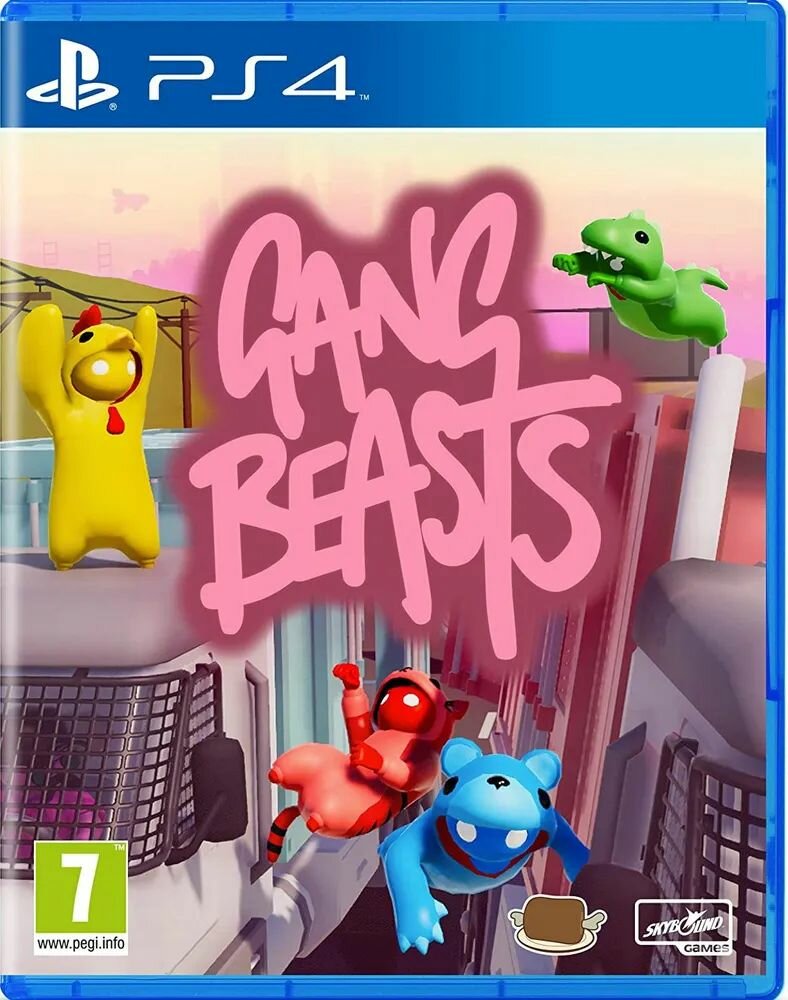 Игра Gang Beasts для PlayStation 4, до 4 игроков (английская версия)