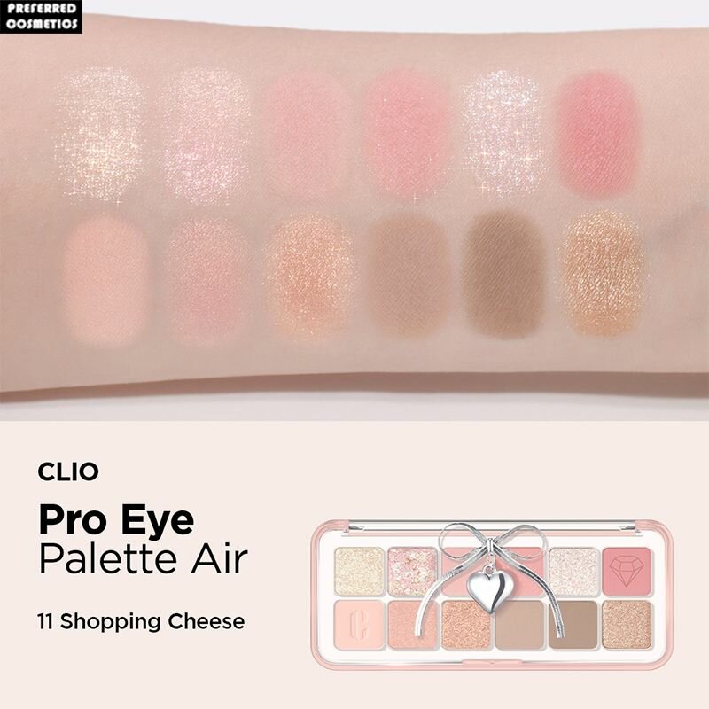 Палитра теней для век CLIO PRO Air/двенадцать цветов (Наклейка входит в комплект)