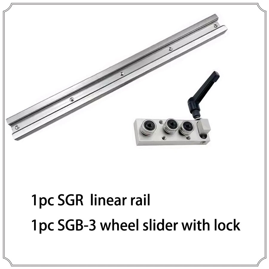 Линейная направляющая SGR10 LSWCBE, SGB10-3 with lock, 500mm