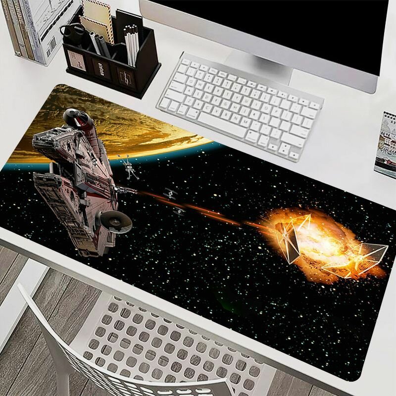 Коврик для мыши Star Wars, нескользящий, прошитые края, 40х90 см