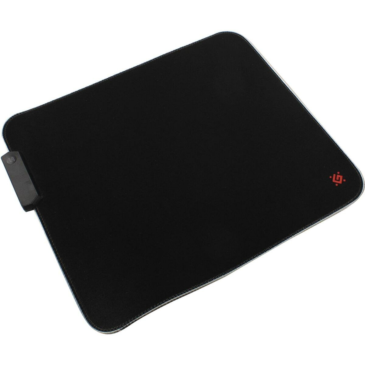 Игровой коврик для мышки с подсветкой RGB Light 350*300*4 мм, Defender Black L