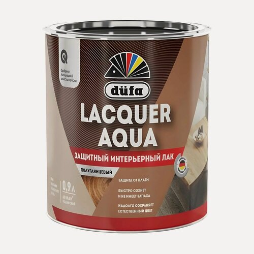 Изображение товара Лак защитный интерьерный Dufa Lacquer Aqua полуглянцевый (0,9л)