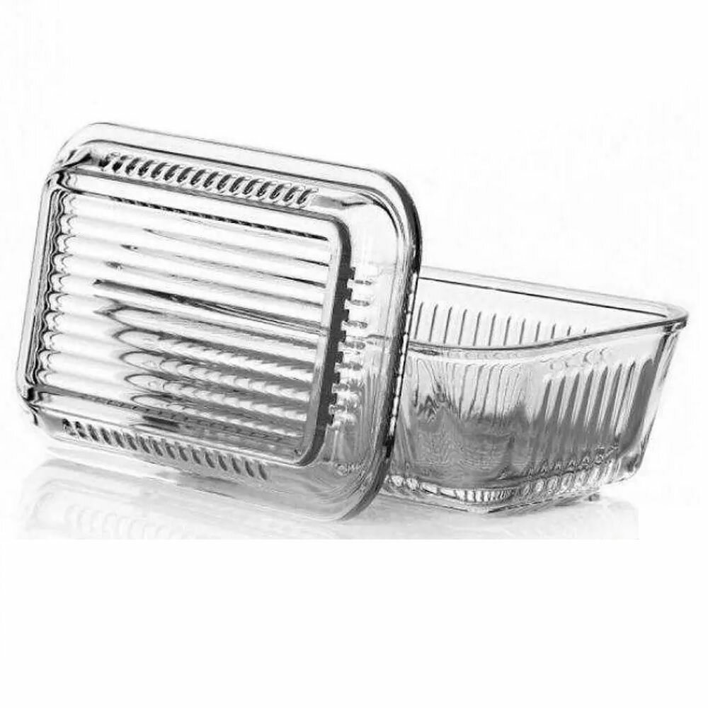 Маслёнка Pasabahce Frigo, стекло, 170 мм * 102 мм, с крышкой, 480 мл. — фото 1