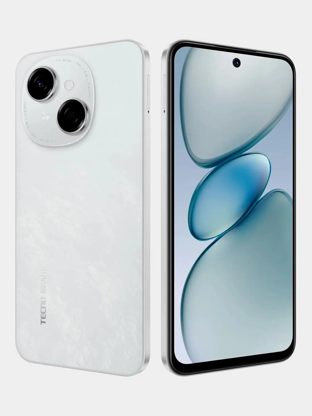 Смартфон Tecno Spark Go 1, 3/64, 13 MP, 120Hz, 5000mAh, White — фото 1