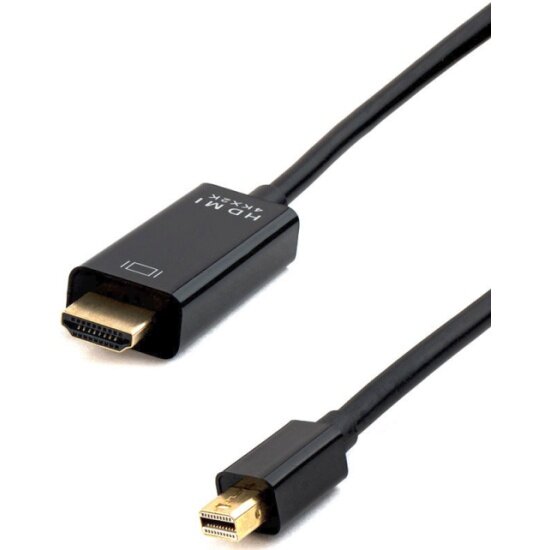 Кабель Cablexpert miniDP-HDMI , 20M/19M, 1.8м, черный, позол. разъемы — фото 1