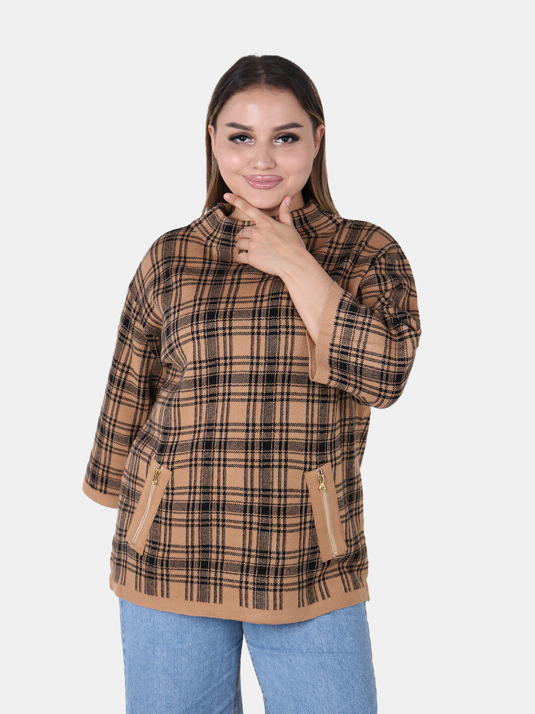 Свитер размер One Size, , карамельный — фото 1