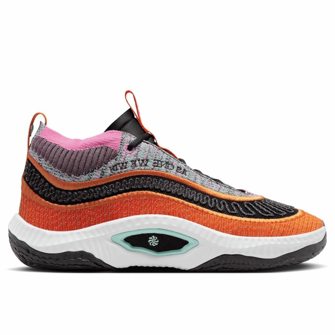 Кроссовки NIKE, размер 9 US / 42,5 EU / 27 CM, оранжевый, серый, белый