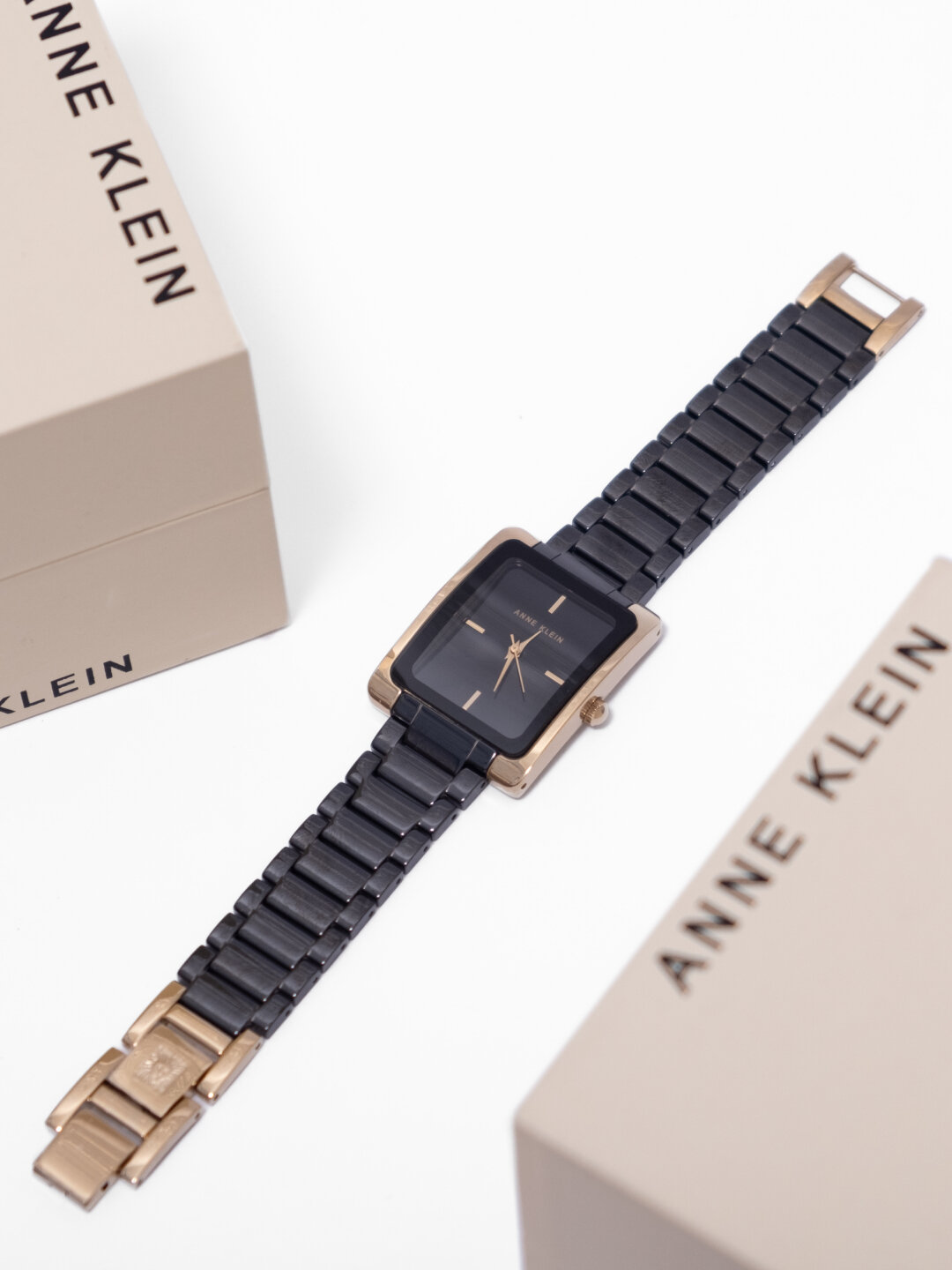 Наручные часы ANNE KLEIN Ceramica, черный/золотой