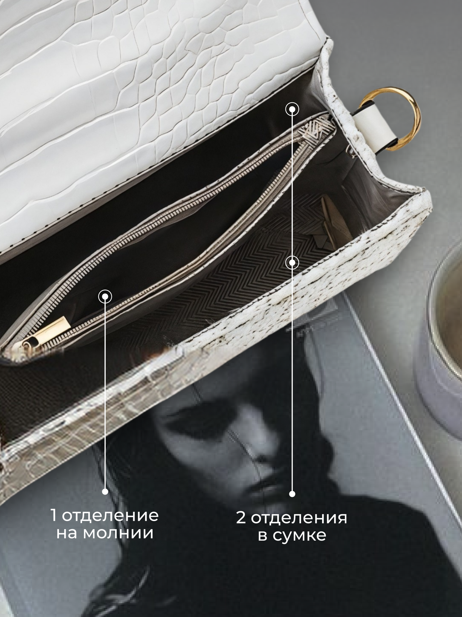 Сумка кросс-боди Твидовая 