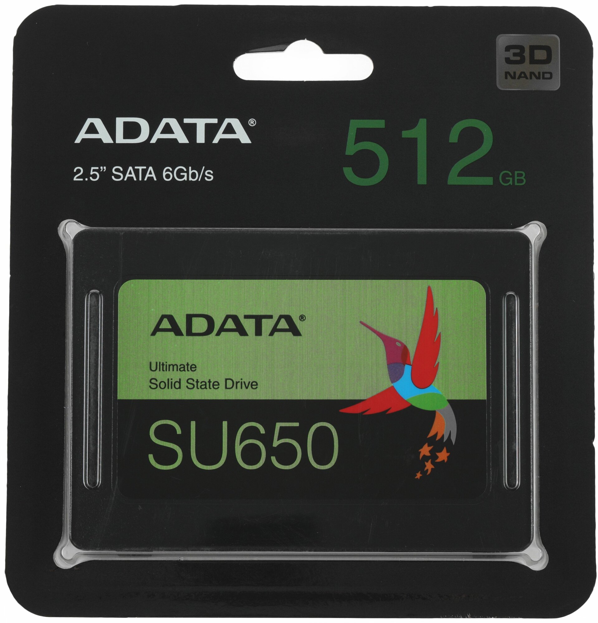 Накопитель SSD A-Data SATA III 512GB ASU650SS-512GT-R Ultimate SU650 2.5" — фото 1