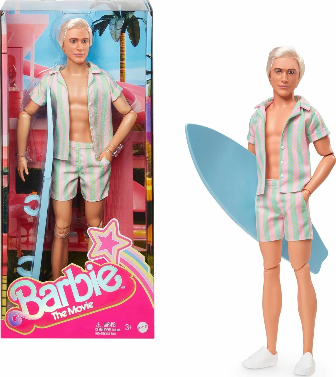 Кукла Кен портретное сходство с Райаном Гослингом из фильма "Барби", Barbie The Movie JBJ54