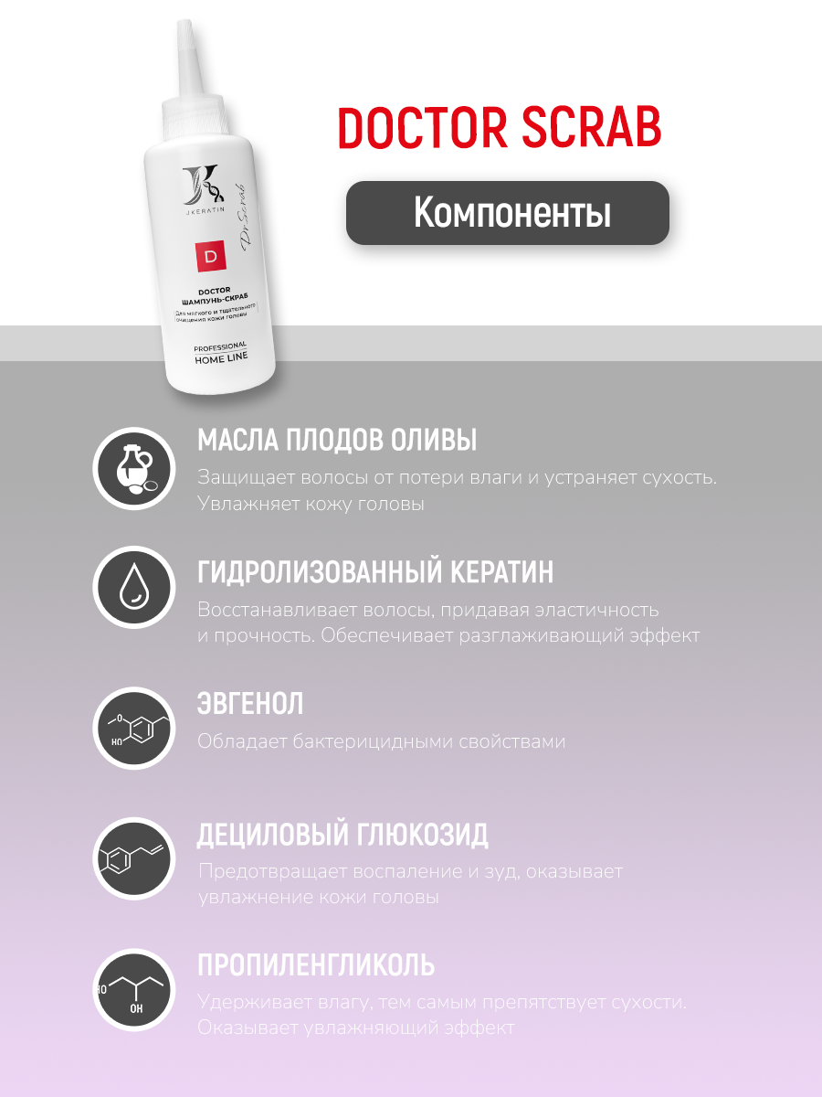 DOCTOR Scrab шампунь-скраб для мягкого и тщательного очищения кожи головы — фото 1