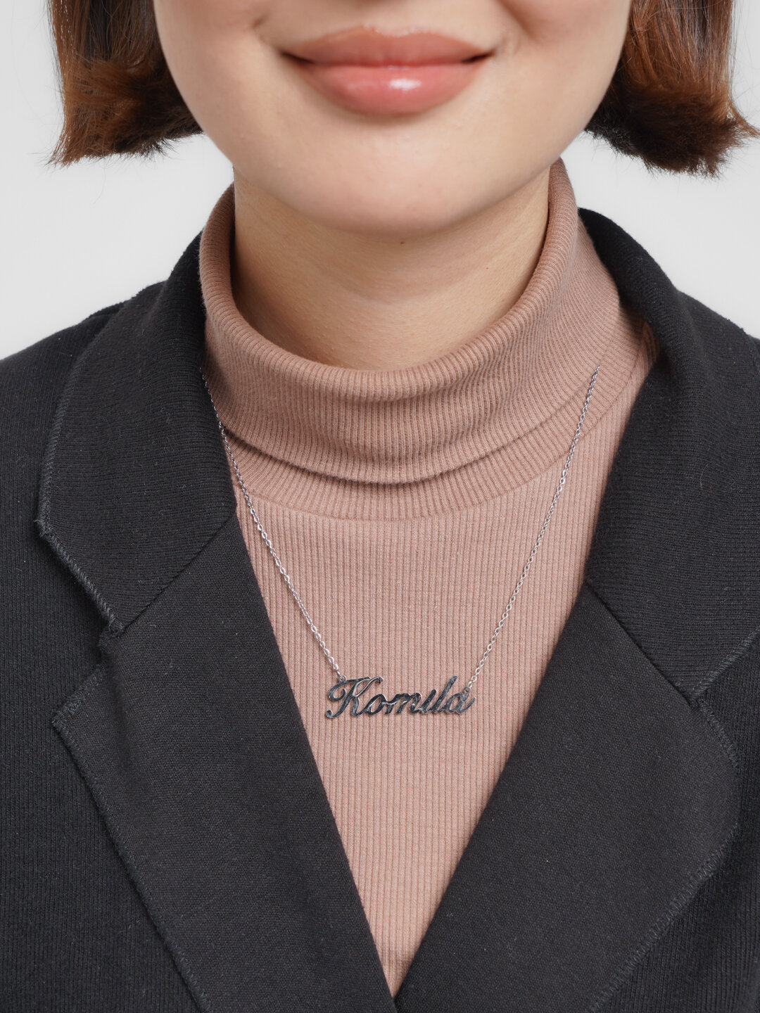 Цепь, 1 шт., длина 50 см, серебряный — фото 1