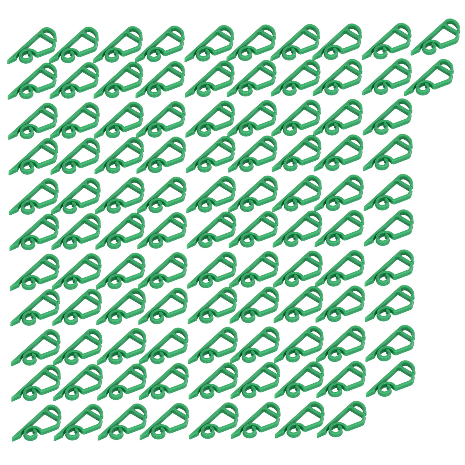 Изображение 100 шт, рождественские гирлянды, зажимы для желобов, многоразовые водонепроницаемые морозостойкие пластиковые зажимы для желобов, крючки для светильников для вечеринок, офиса, трава, зеленый цвет