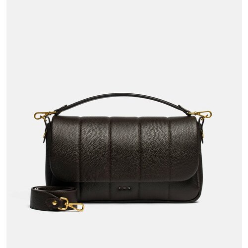 Сумка CNS - COINED IN STONE DeLorean dark chocolate фактура зернистая коричневый 25300₽