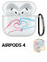 Чехол на Apple AirPods 4 с принтом "Fall in Love" прозрачный