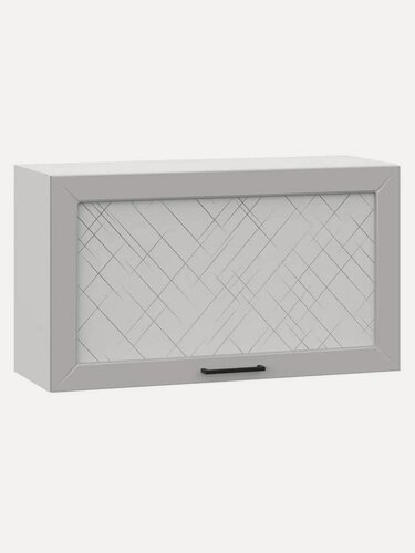 Изображение товара Кухонный модуль навесной, шкаф Сектор с полками, 80х29.6х45.6 см, Белый / Нео со стеклом