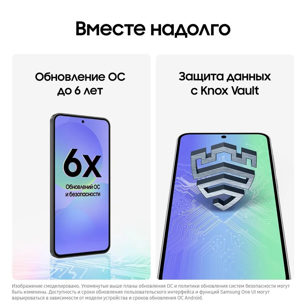 Смартфон Samsung Galaxy A36 5G, 8GB 128GB, sAMOLED 120Hz 6.7", 5000 mAh, 50мп, белый — фото 1