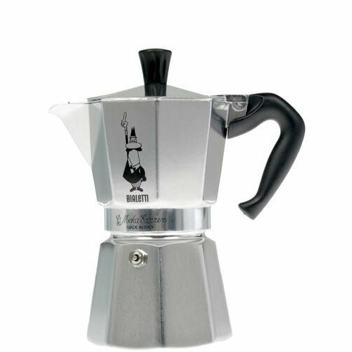 Гейзерная кофеварка Bialetti Moka Express серебристый