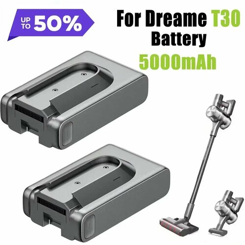 Оригинальный 5000mAh замена батареи для Dreame T30 R20 беспроводной пылесос перезаряжаемые съемный Аккумулятор