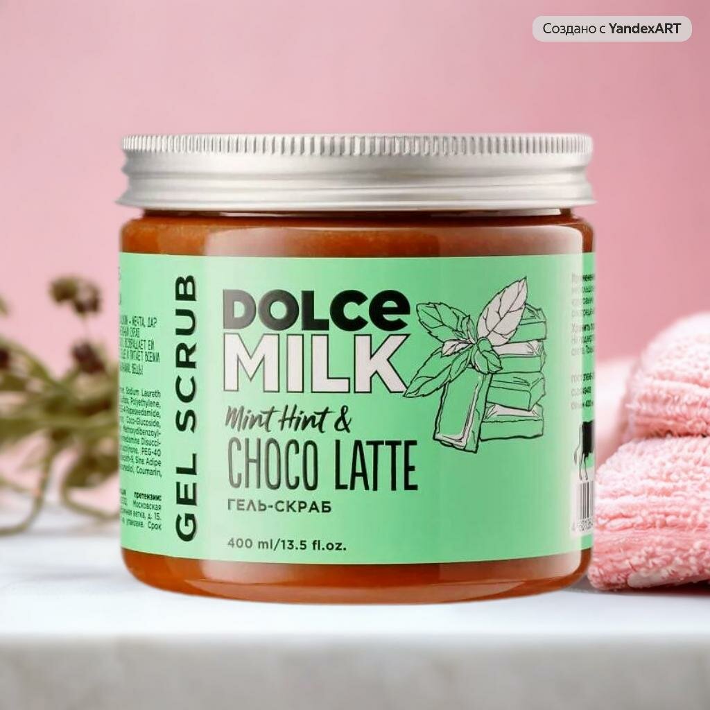 Гель-скраб Dolce Milk "Мята-Шоко-Латте", для всех типов кожи, 400мл