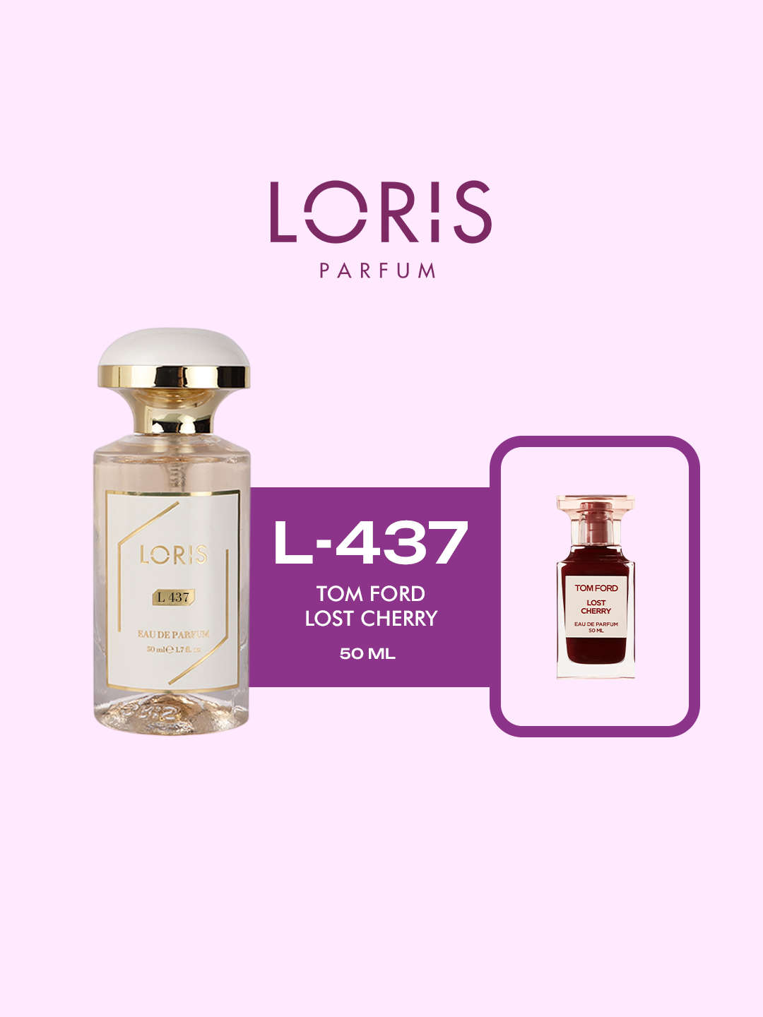 Женская парфюмерная вода "Loris Parfume" - Tom Ford – Lost Cherry, 50 мл, стойкость в течение дня