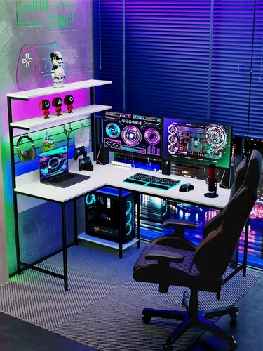 Изображение товара Стол письменный угловой, компьютерный, рабочий для дома, офиса и школьника SKANDIWOOD