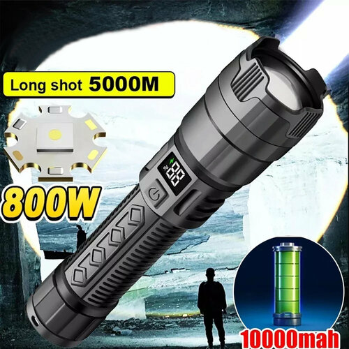 Лазерный аккумуляторный фонарик 3000 м для спорта, туризма, охоты и рыбалки нового поколения 7в1