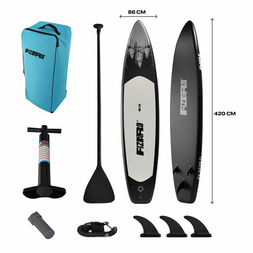 Сапборд Fizard Сапборд FIZARD FDF320/335/380/420, 420, черный