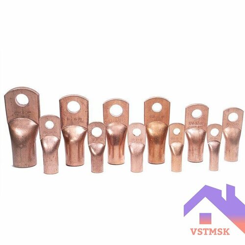 Кабельный наконечник медный Т ТМ 10-6-5 338₽