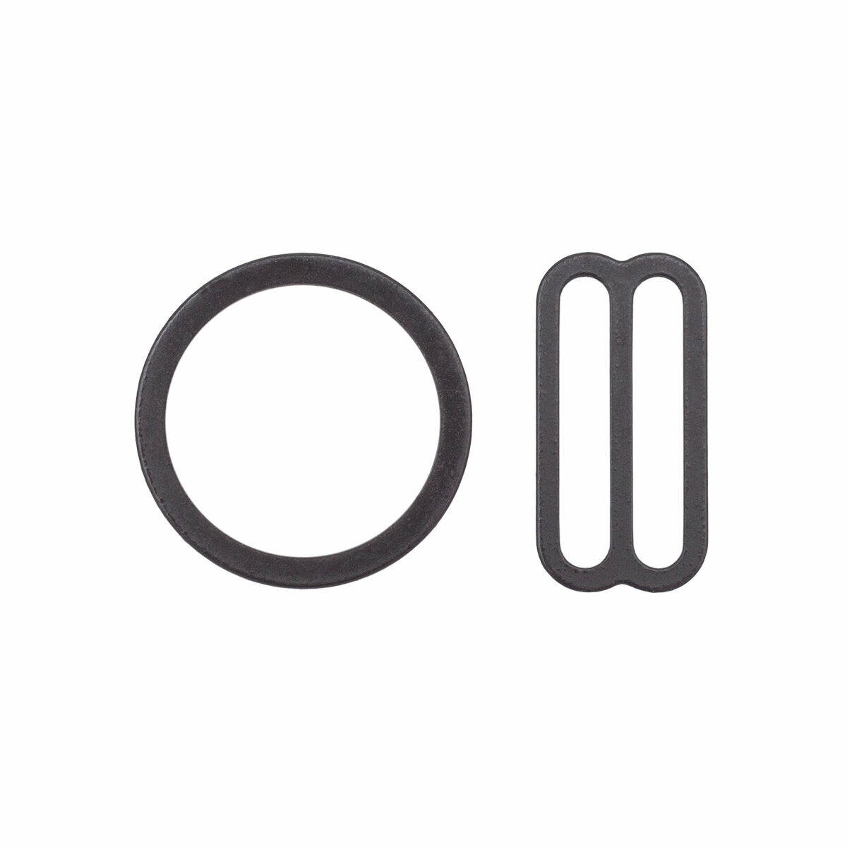 Набор фурнитуры для бюстгальтера, цвет 111 коричневый (кольцо 18 мм - 4 шт, регулятор 19 мм - 4 шт)