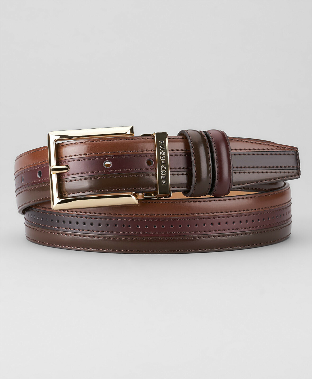 Ремень HENDERSON для мужчин, размер 115, коричневый