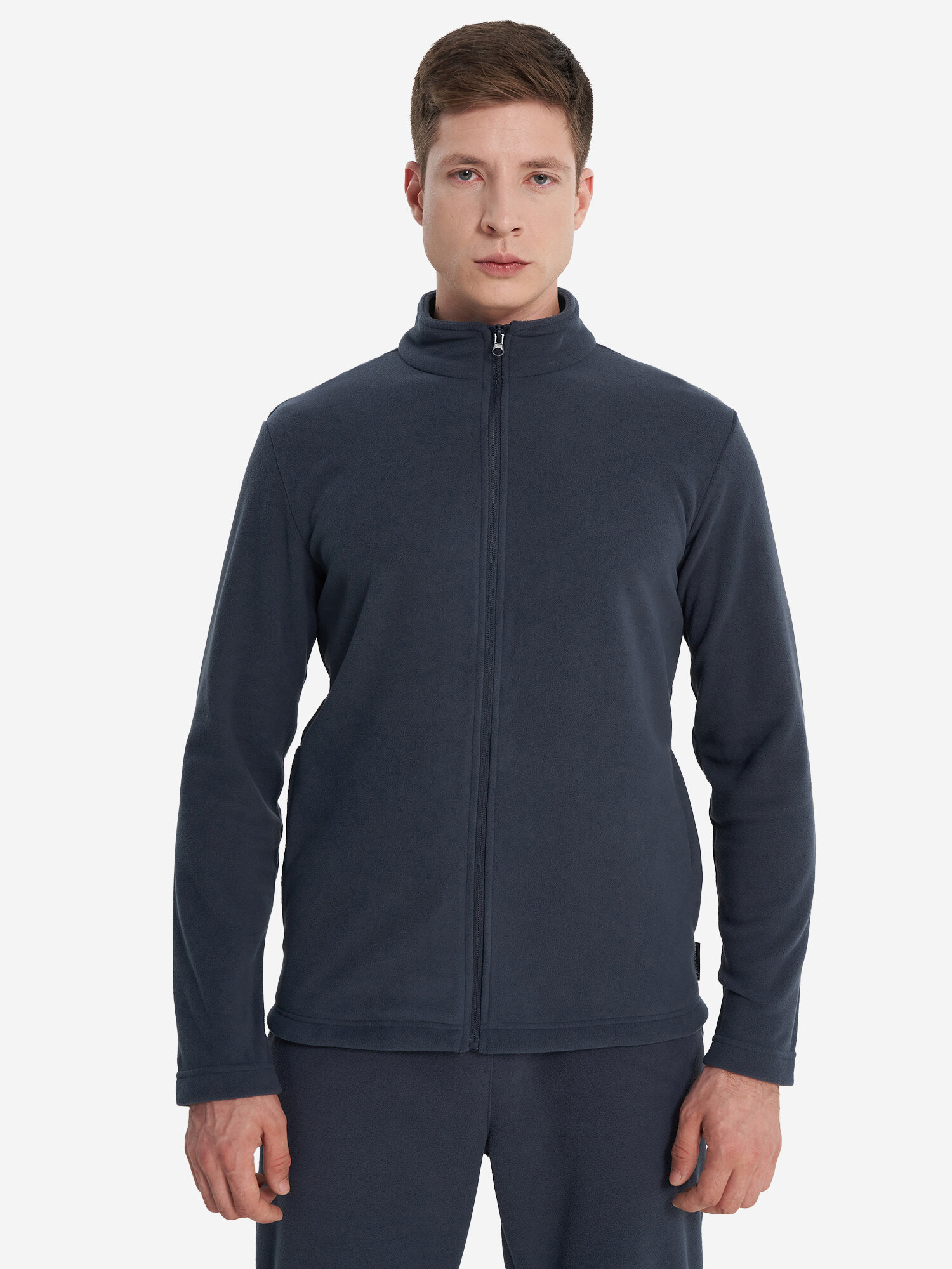 Джемпер OUTVENTURE Huron Men’s Fleece jumper full zip, размер 56-58, темно-синий — фото 1