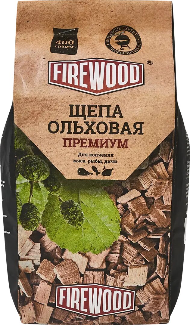 Щепа для копчения ольха Firewood 0.2 кг