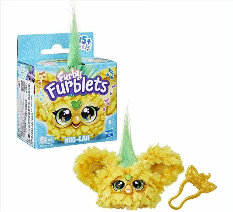 Интерактивная мягкая игрушка брелок Hasbro Furby HOO LAH 45 звуков G1612